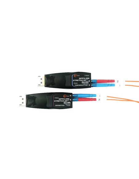 4K Two Fiber DisplayPort 1.2 Extender OPTICIS-DPFX-250-TR