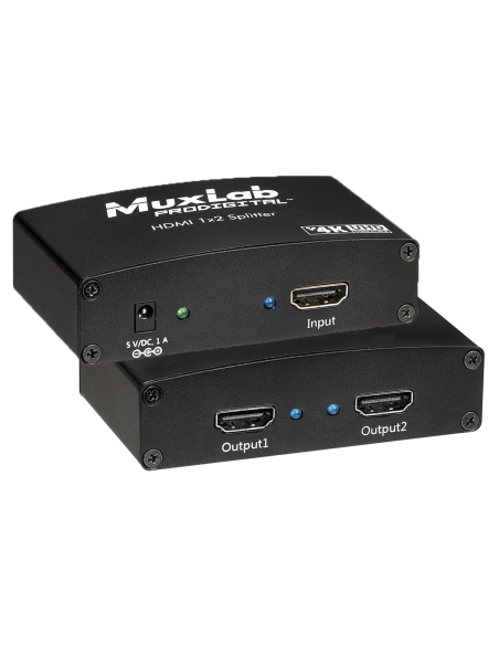 Divisor HDMI 1×2, UHD-4K MUXLAB/500423 | Percon