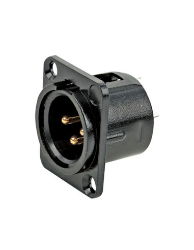 Connector XLR Percon 2068-X/BLACK/T907BG