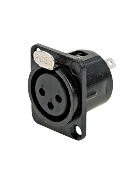 Connector XLR Percon 2069-X/BLACK/T908BG