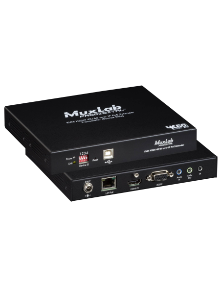 KVM HDMI over IP PoE Transmitter, 4K/60 MUXLAB/500800-TX