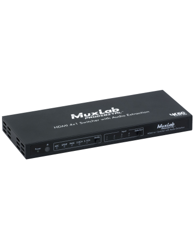 4X1 HDMI switch with Audio extraction, 4K / 60 Muxlab/500437