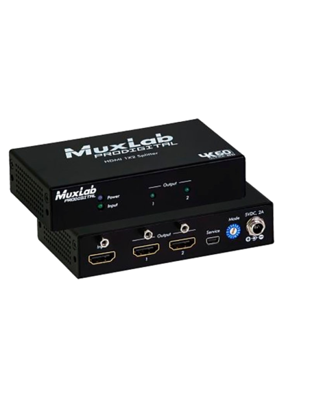 Hdmi 1X2 Splitter, 4K60 Muxlab/500425