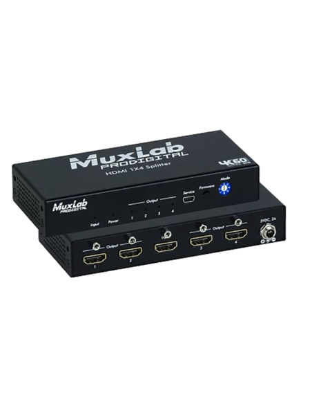 Hdmi 1X4 Splitter, 4K60 Muxlab/500426