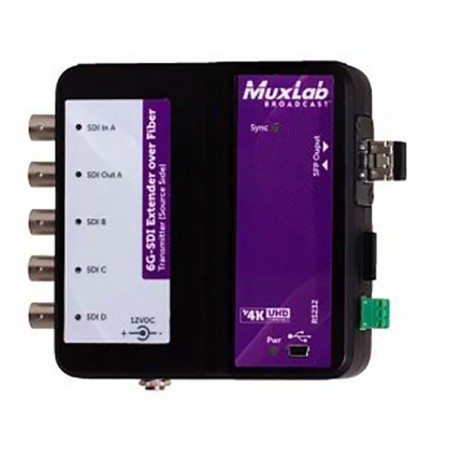 6G-SDI Extender over fiber optic with return channel Muxlab/500734
