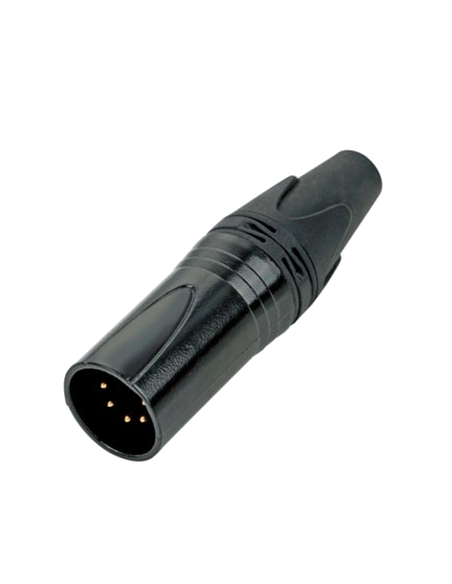 XLR 5 P.  MALE BLACK PERCON 2062-X/BLACK/T9035BG