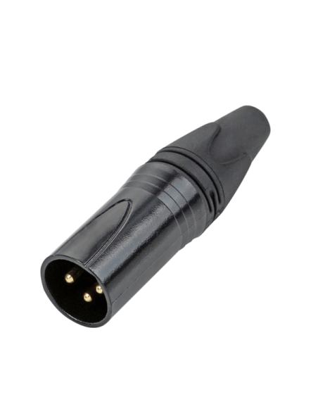 XLR 3 P. MALE BLACK PERCON 2050-X/BLACK/T903BG