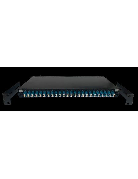 PATCH PANEL 19" 1RU F.O EXTRAIBLE 24 ADAPT. LC DUPLEX(48) MM Percon 8716-R