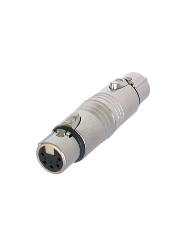Adaptador XLR-XLR Neutrik NK-NA5FF | Percon